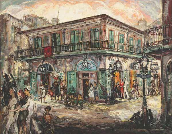 Appraisal: Colette Pope Heldner American New Orleans - Old Absinthe House