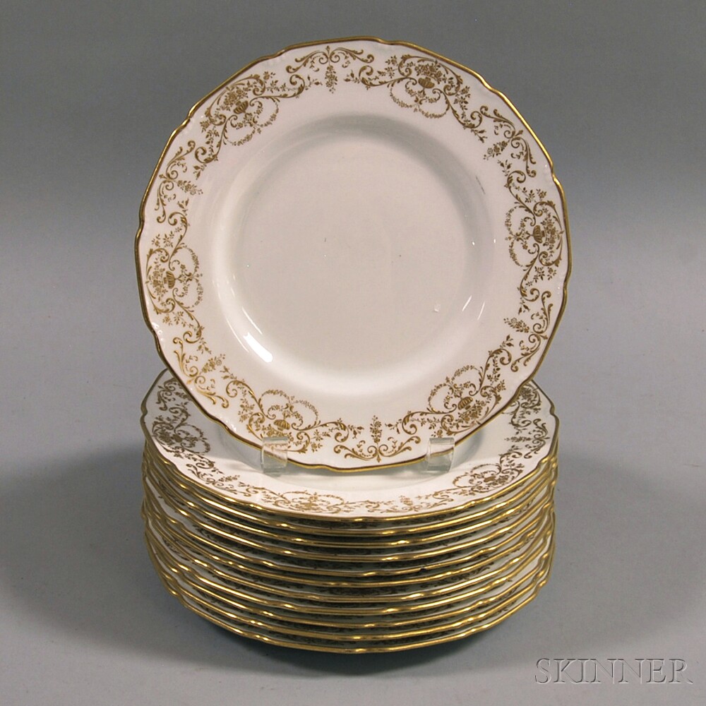 Appraisal: Set of Twelve Royal Doulton for Tiffany Co Plates th