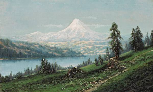 Appraisal: Ransom Gillet Holdredge American - Mount Hood Oregon signed 'R