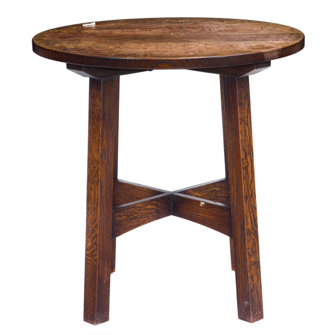 Appraisal: A WARREN HILE ARTS AND CRAFTS STYLE QUARTERSAWN OAK TABOURET