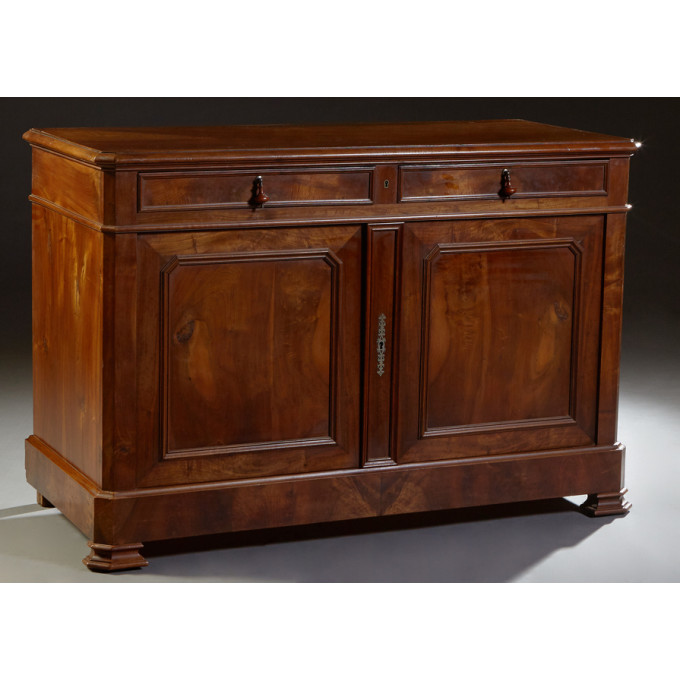 Appraisal: French Louis Philippe Carved Walnut Sideboard th c the canted