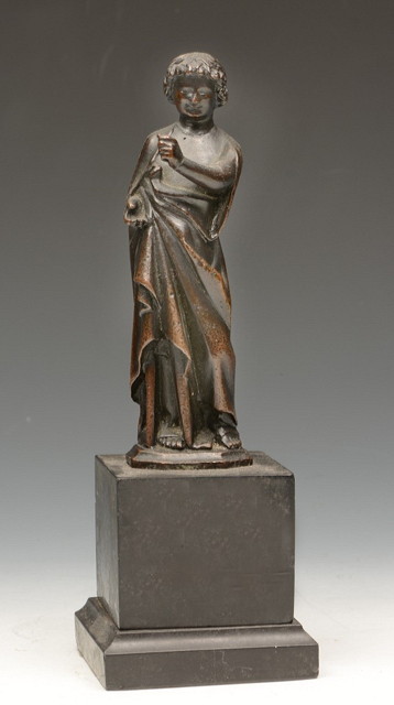 Appraisal: A RENAISSANCE STYLE BRONZE MODEL OF A SAINT on a