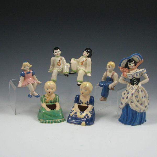 Appraisal: Lot of seven figurines including pieces by Ceramics Arts Studio