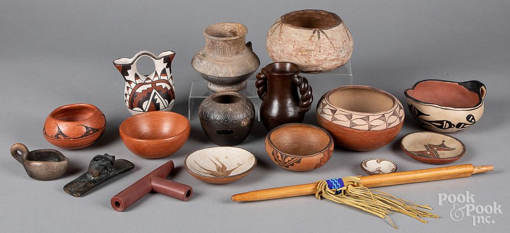 Appraisal: Group of Native American Indian and tribal potter Group of