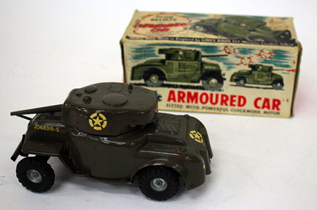 Appraisal: A TRI-ANG MINIC SERIES II CLOCKWORK POWERED ARMORED CAR