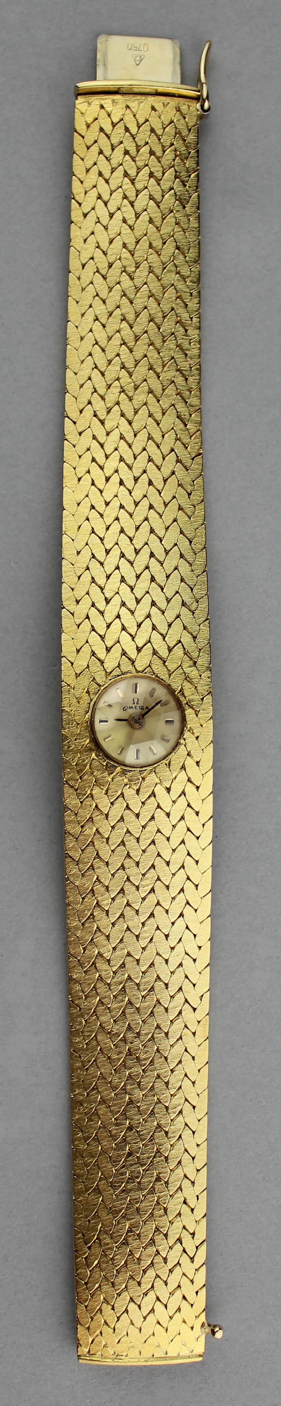 Appraisal: K YELLOW GOLD LADIES OMEGA BRACELET WATCH WITH A MECHANICAL