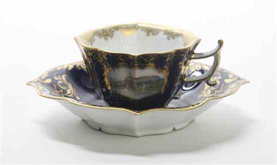 Appraisal: A Meissen Cup and Saucer each with gilt and polychrome