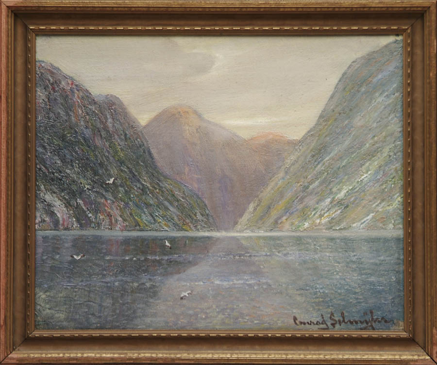 Appraisal: CONRAD SELMHYR NORWEGIAN - Oil on canvas laid on panel