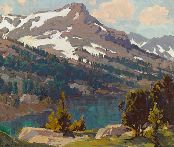 Appraisal: Edgar Payne American - Sierra Lake and Glaciers signed 'Edgar