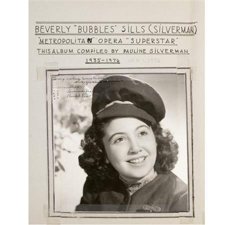 Appraisal: SILLS BEVERLY Group of five press scrapbooks prepared by Beverly