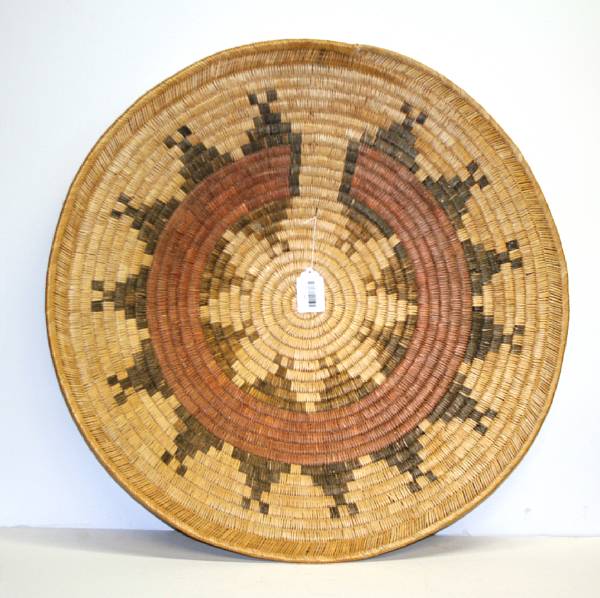 Appraisal: A large Navajo polychrome ceremonial tray diameter in