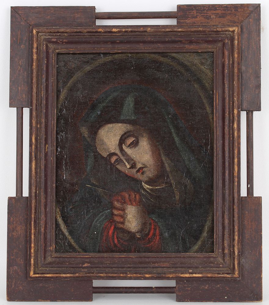 Appraisal: th C Old Master Painting of The Virgin Mary th