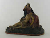 Appraisal: An th century South German carved and painted wood pieta