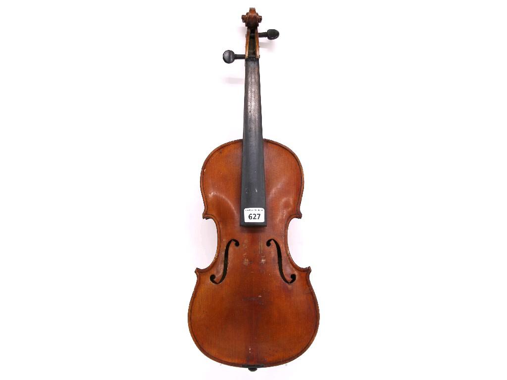 Appraisal: th century violin possibly English cm