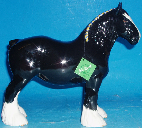 Appraisal: Black Shire Horse Made for Collectors Club Boxed