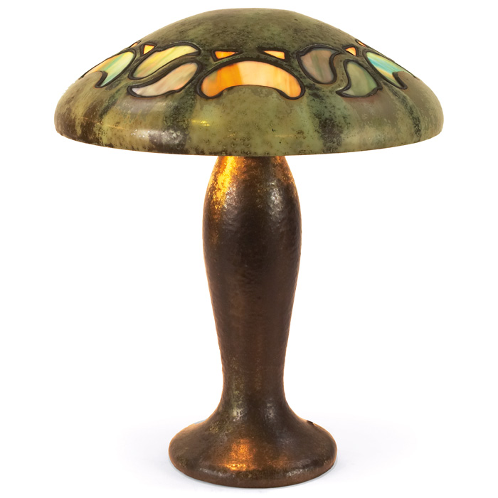 Appraisal: Good Fulper table lamp important mushroom form with a fine