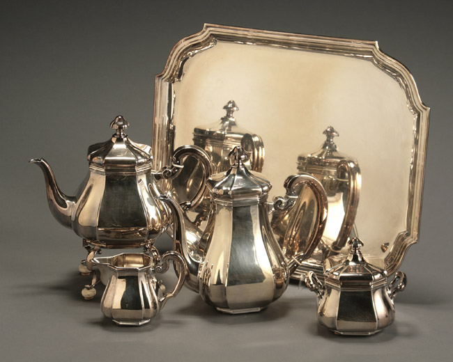 Appraisal: A T Gunner Mfg Co Sterling Four-Piece Coffee and Tea