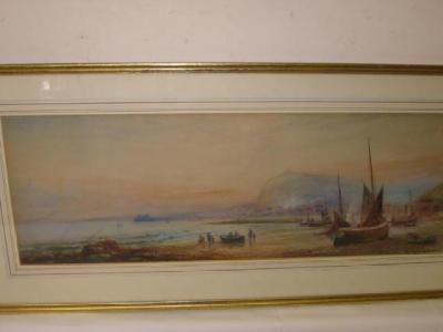 Appraisal: R MALCOLM LLOYD Hastings Beach signed and inscribed x gilt