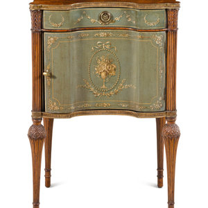 Appraisal: A Continental Painted and Parcel Gilt End Table th Century