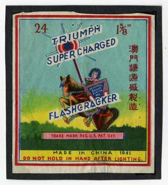 Appraisal: Triumph Super Charge -Pack Firecracker Label Class Condition Very Good