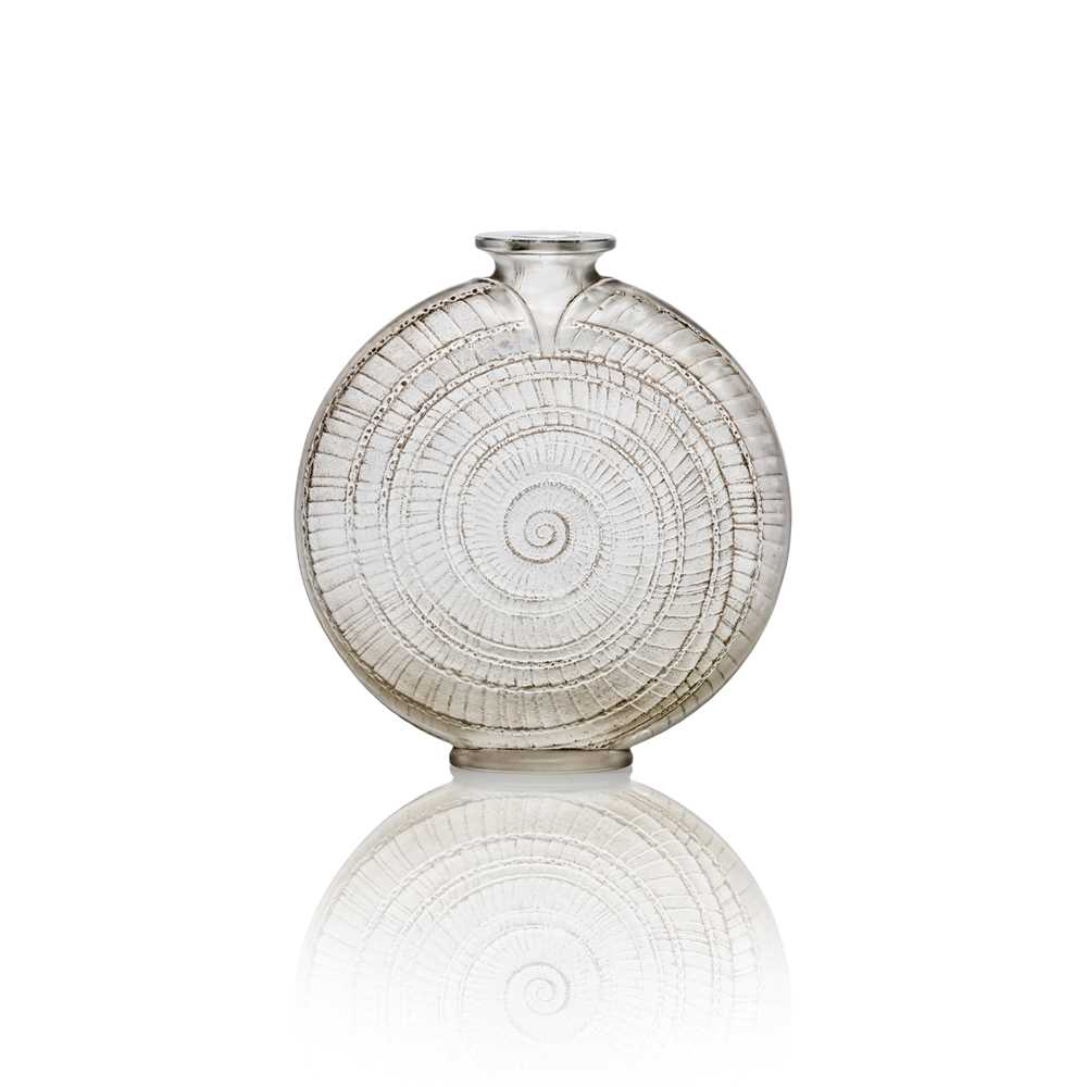 Appraisal: REN LALIQUE FRENCH - ESCARGOT VASE NO designed clear frosted