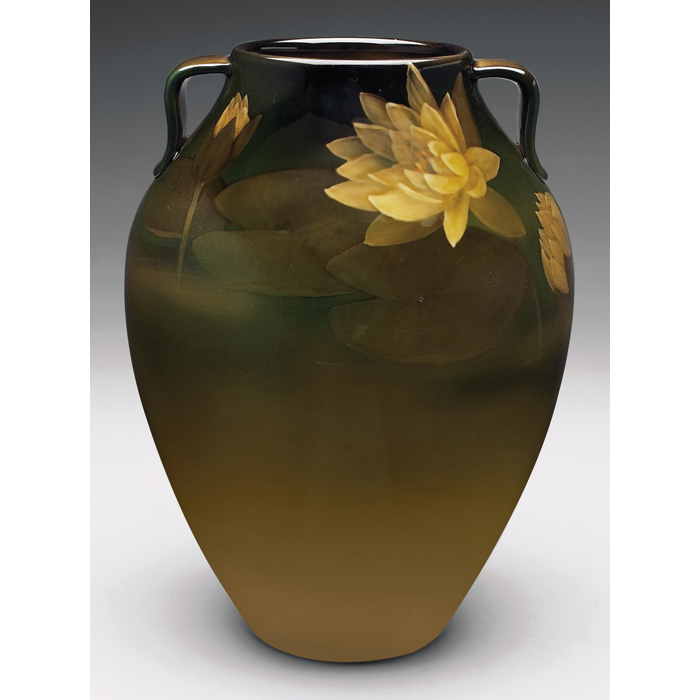 Appraisal: Rookwood vase double handled shape in a Standard glaze nicely