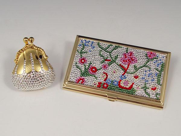 Appraisal: PIECE JUDITH LEIBER PILL BOX CARD CASE Gold color metal