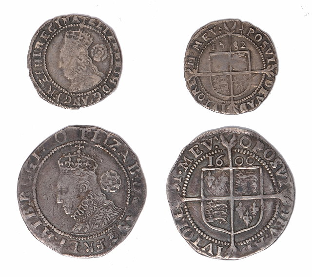 Appraisal: AN ELIZABETH I SIXPENCE and a Three Pence VF -