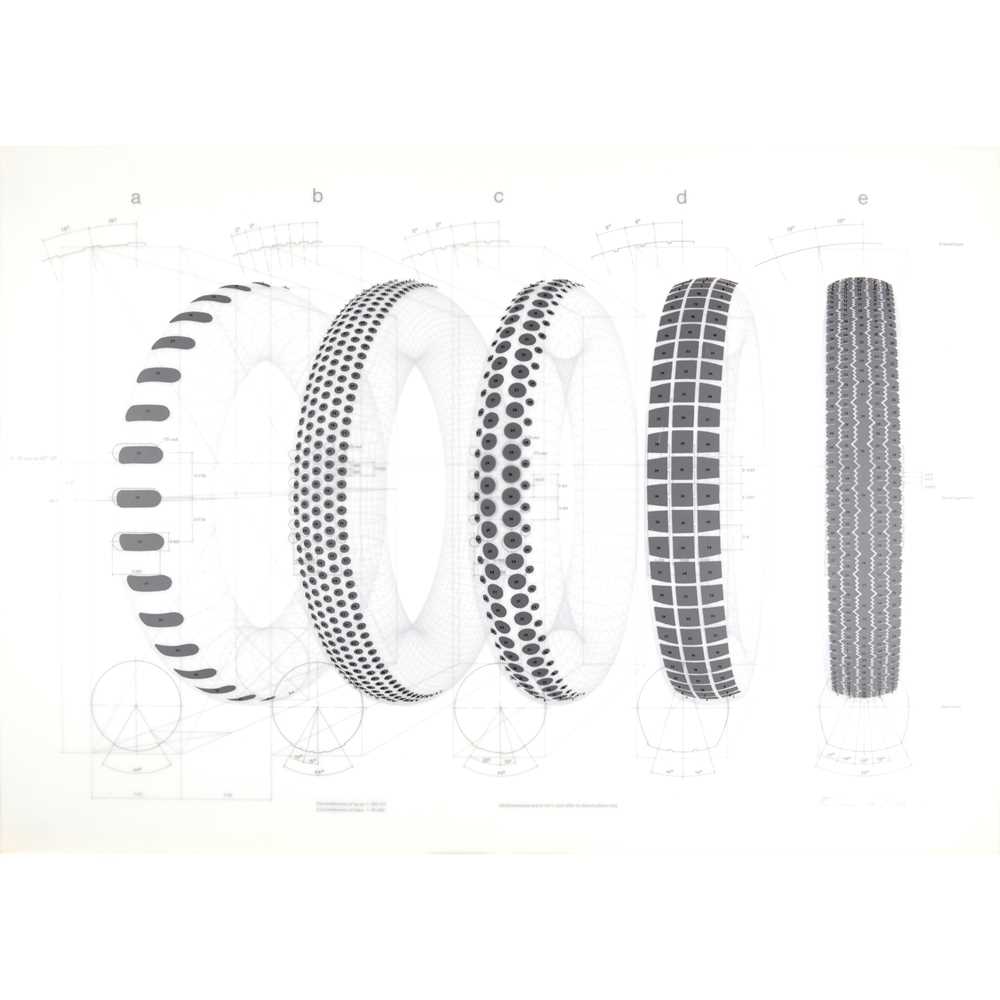 Appraisal: RICHARD HAMILTON C H BRITISH - FIVE TYRES REMOULDED The