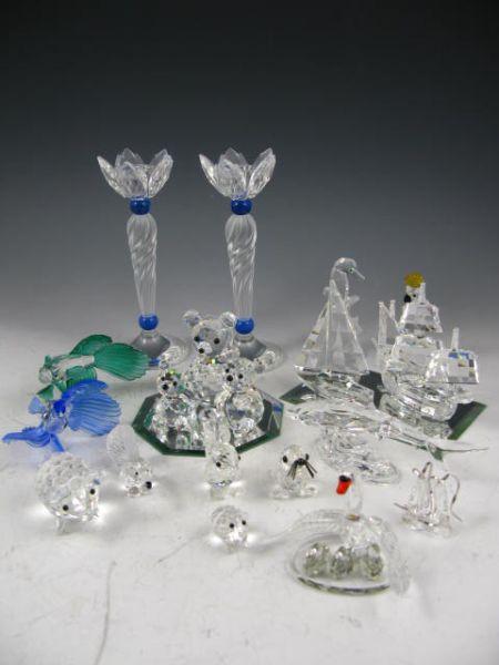 Appraisal: Group of Crystal items most appear to be Swarovski various