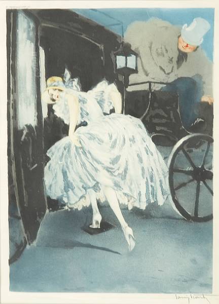 Appraisal: Louis Icart French - Departure H C amp I Etching