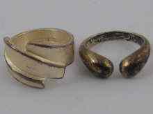 Appraisal: A silver ring by Lapponia Swedish hallmarks for and a