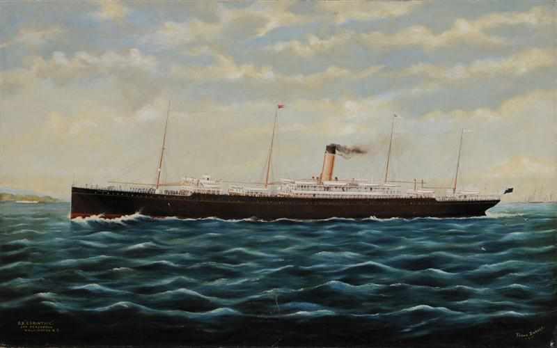 Appraisal: FRANK BARNES - S S CORINTHIC OFF PENCARROW WELLINGTON NEW