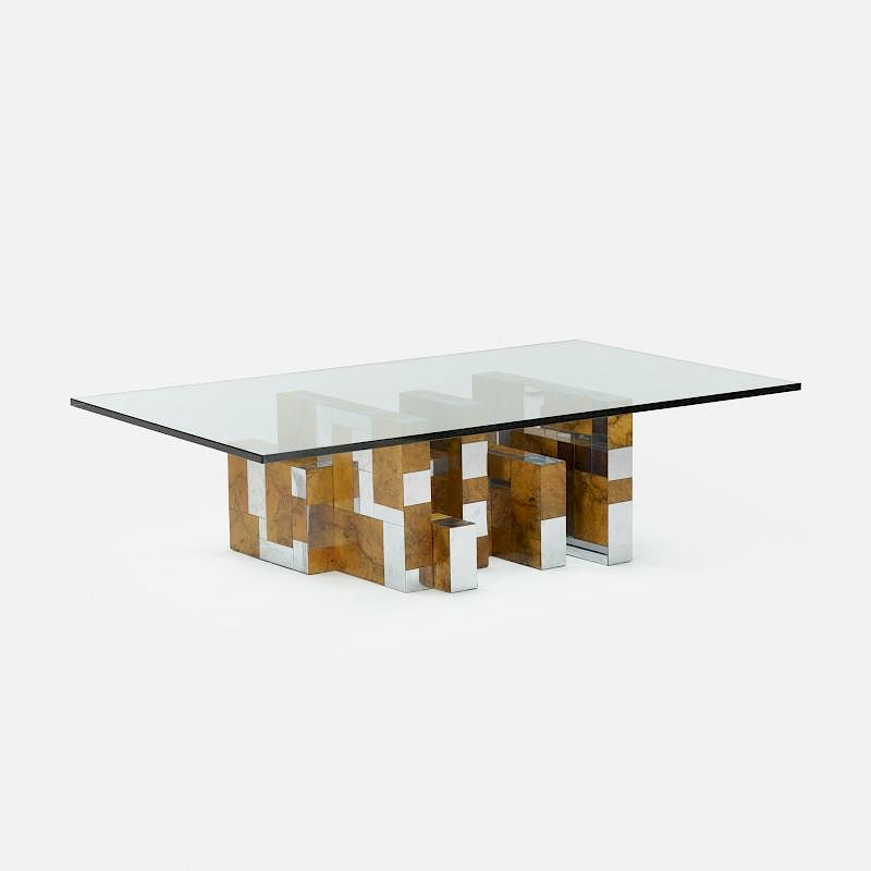 Appraisal: Paul Evans Cityscape coffee table from the PE series Paul