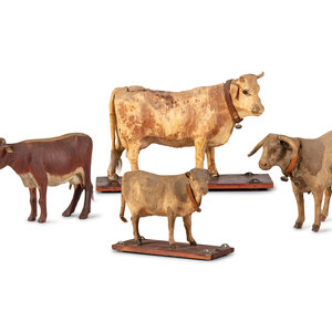 Appraisal: Four Cow Toys Late th Early th Century including two