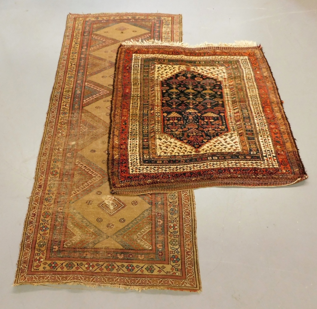 Appraisal: PC ANTIQUE KURDISH BIDJAR PERSIAN TRIBAL RUGS Middle East C