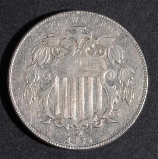 Appraisal: United States Shield type nickel five-cent piece MS- Estimate -