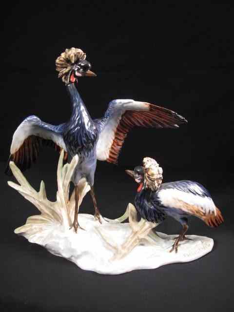 Appraisal: German Rosenthal porcelain bird figural Figural shows two birds courting