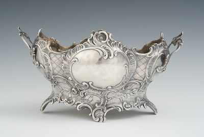 Appraisal: A Sterling Silver Rococo Style Handled Bowl Cast and assembled