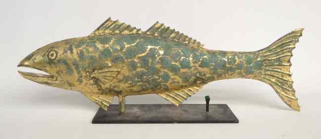 Appraisal: Fish weathervane '' W '' Ht Stand not included