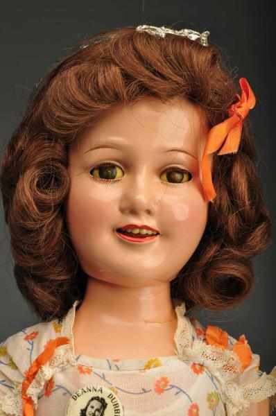 Appraisal: Ideal Deanna Durbin Doll Description All composition doll with swivel