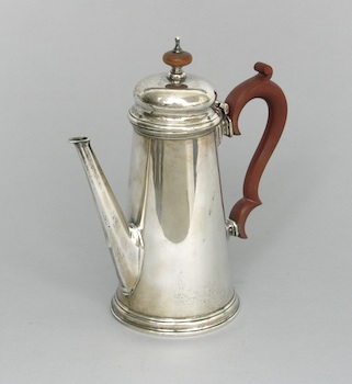 Appraisal: A Sterling Silver Chocolate Pot by Adie Bros LTD Birmingham