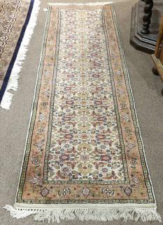 Appraisal: Indo Tabriz runner Indo Tabriz runner ' x '