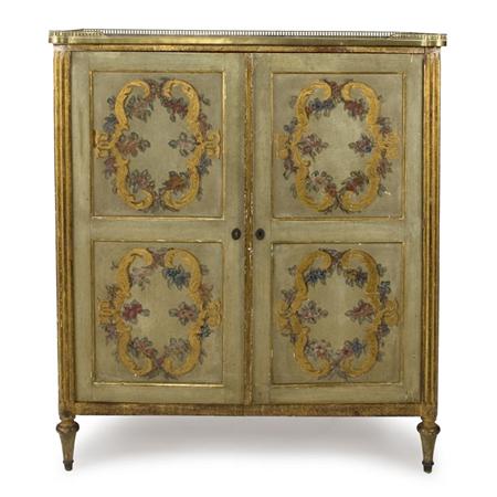 Appraisal: Louis XVI Style Painted Linen Press Estimate -