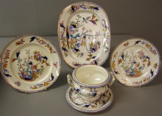 Appraisal: th century Dresden part dinner service comprising ten plates twelve