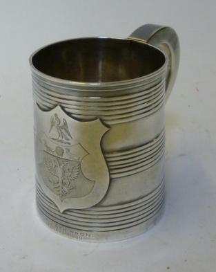 Appraisal: A GEORGIAN MUG maker Dorothy Langlands Newcastle no date letter