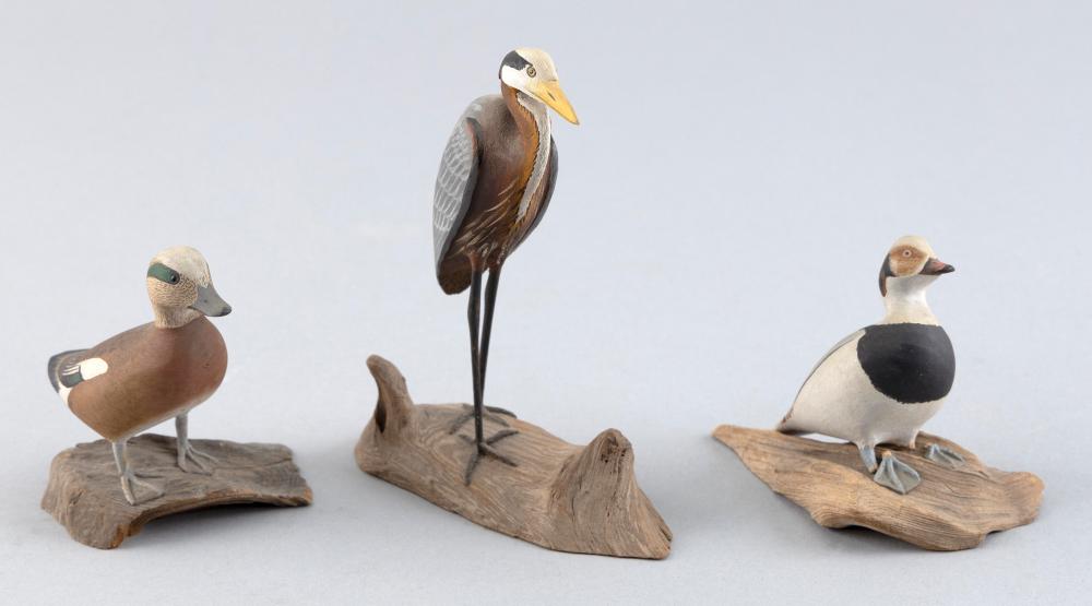 Appraisal: HAROLD GIBBS MINIATURE GREAT BLUE HERON BARRINGTON RHODE ISLAND TH