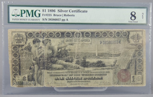 Appraisal: Silver Certificate - FR Scarce issue certified and graded VG