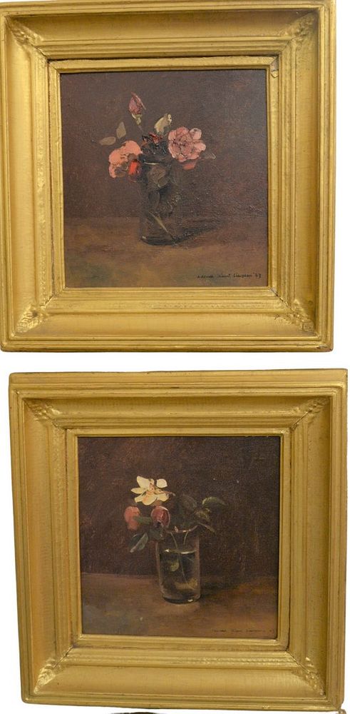 Appraisal: Pair of Maxwell Stewart Simpson American - Still life with