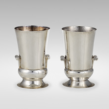 Appraisal: William Spratling VASES PAIR USA Taxco Mexico c sterling silver